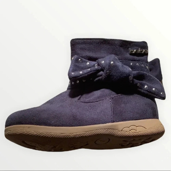 Baby Bebe Suede Boots Studded Infant Size 7Bootie New - Picture 1 of 8